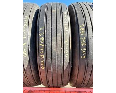 USED FIRESTONE FS591 285/75R24.5 STEER TIRE.  TREAD DEPTH 11/32nds