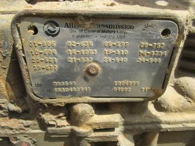 Allison MD3560P Transmission for a 102EL3 INTERCITY