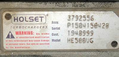 Paccar MX-13 Turbocharger / Supercharger