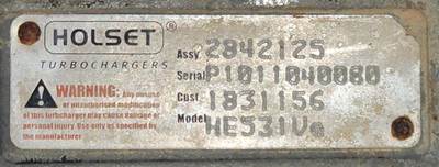 Paccar MX-13 Turbocharger / Supercharger