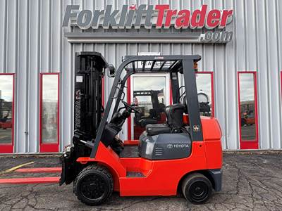 2007 TOYOTA 7FGCU25 CUSHION TIRE 5000LB FORKLIFT WITH S.S.F.P.