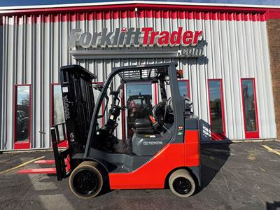 2023 TOYOTA 8FGCU25 CUSHION TIRE 5000LB FORKLIFT WITH NON-MARKING TIRES