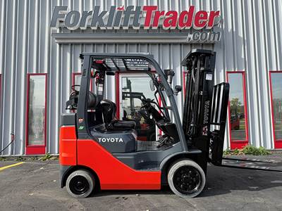 2021 Toyota 8FGCU25 Cushion Tire Forklift - Sideshifting Fork Positioner