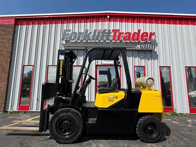 2007 DAEWOO G35S-2 PNEUMATIC TIRE 8000LB FORKLIFT WITH SIDE SHIFT
