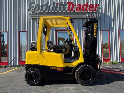 2006 Hyster H50FT Pneumatic Tire Forklift - Sideshifting Fork Positioner