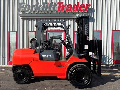 2013 TOYOTA 7FGU45 SOLID PNEUMATIC DUAL TIRE 10000LB FORKLIFT
