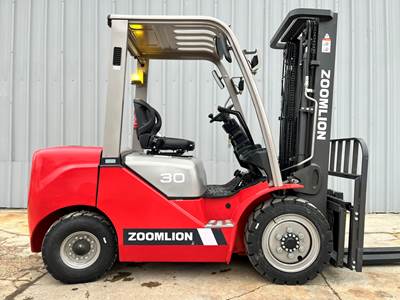 NEW 2022 ZOOMLION FD30 DIESEL 6500LB PNEUMATIC FORKLIFT KUBOTA