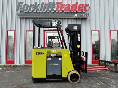 2020 Clark ESX25 Stand-Up Reach Forklift - Sideshifter