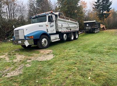 1995 International 9370 Dump Truck & SturdyWeld Trailer