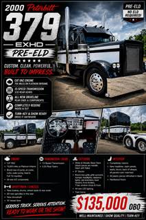 2000 Peterbilt 379EXHD Custom Sleeper Semi Truck