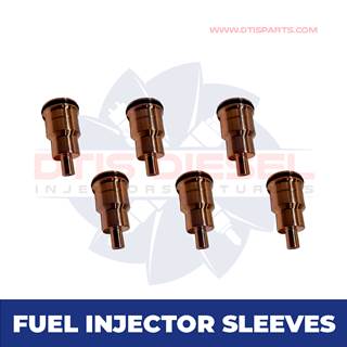 3183368 6 FLAT FUEL INJECTOR SLEEVES FOR VOLVO D12-D16 INJECTORS – $300.00