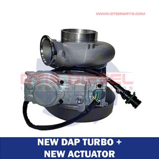 NEW DAP VOLVO D13H/D13J/EPA10/EPA14 #85141060 TURBO HE400VG/HE451VE – $3,200.00+$600.00 CORE DEPOSIT – NEW CALIBRATED ACTUATOR INCLUDED
