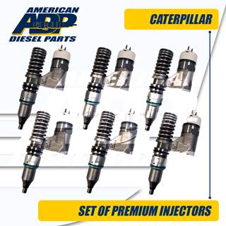 10R0968 (C-10/C-12) SET OF PREMIUM CATERPILLAR INJECTOR - $1,800.00 + $900.00 CORE CHARGE