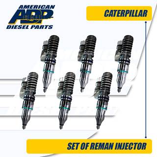 10R1814 (C-10/C-12) SET OF REMAN CATERPILLAR INJECTOR - $1,200.00 + $900.00 CORE CHARGE