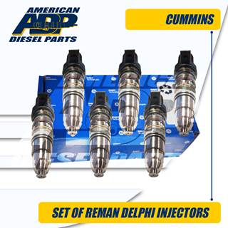 4954434 (ISX) SET OF REMAN DELPHI CUMMINS® INJECTOR - $3,000.00 + $600.00 CORE CHARGE EACH