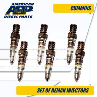 EX634434 (ISX) SET OF REMAN CUMMINS® INJECTOR - $1,200.00 + $600.00 CORE CHARGE