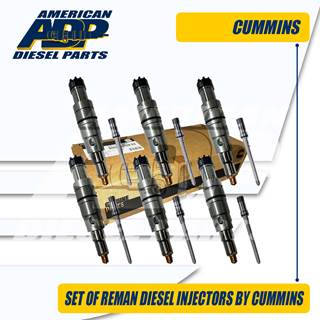 5579417 (ISX 15) SET OF REMAN BY CUMMINS® INJECTOR - $7,509.45 + $600.00 CORE CHARGE