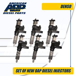 0950006395 4HK1 SET OF NEW OUTRIGHT DAP USA DENSO® INJECTOR - $2,100.00 CORE CHARGE