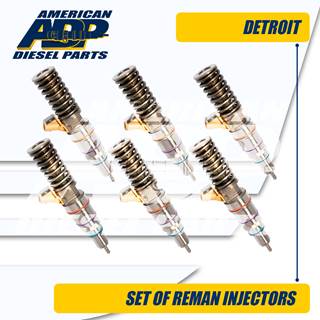 0414703007 (14.0) SET OF REMAN DETROIT® INJECTOR - $1,200.00 + $1,200.00 CORE CHARGE