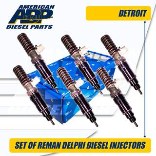 FE4E00001 (14.0) SET OF REMAN DELPHI DETROIT® INJECTOR - $3,000.00 + $1,200.00 CORE CHARGE EACH
