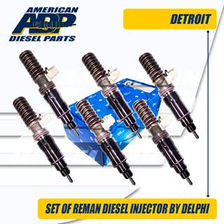 EX631018 (14.0) SET OF REMAN BOSCH DETROIT® INJECTOR - $3,480.00 + $1,200.00 CORE CHARGE EACH