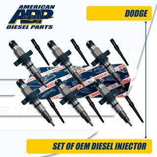0986435503 (5.9) SET OF REMAN BOSCH DODGE® INJECTOR - $2,700.00 + $600.00 CORE CHARGE EACH