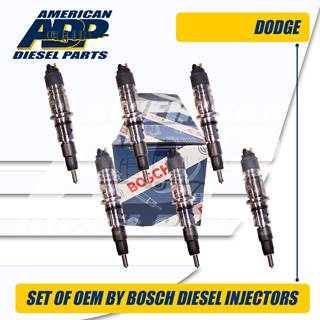 0445124062 (2022-CURRENT) PICKUP – Standard Output – SET OF REMAN BOSCH DODGE® INJECTOR - $4,500.00 + $600.00 CORE CHARGE EACH