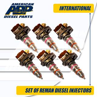 AP63809 BE – DT466 – SET OF REMAN INTERNATIONAL® INJECTOR - $1,200.00 + $600.00 CORE CHARGE EACH