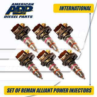 AP63811 BI – DT466 – SET OF REMAN ALLIANT POWER INTERNATIONAL® INJECTOR - $2,400.00 + $600.00 CORE CHARGE EACH