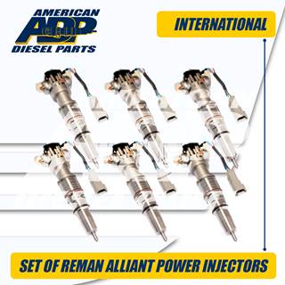 AP66977 G2.9 MAXXFORCE – SET OF REMAN ALLIANT POWER INTERNATIONAL® INJECTOR - $2,700.00 + $600.00 CORE CHARGE EACH