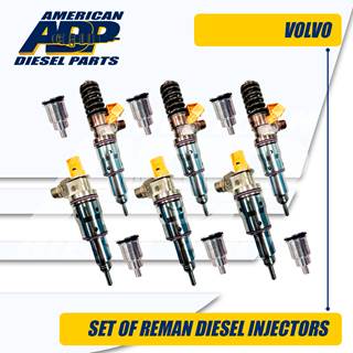 22378579 D13M High Pressure – SET OF REMAN VOLVO® INJECTOR – CONICAL INJECTOR SLEEVES - $2,100.00 + $900.00 CORE CHARGE EACH