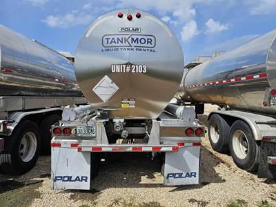 Polar 43ft Tandem Axle Chemical / Acid Tank Trailer - Air Ride