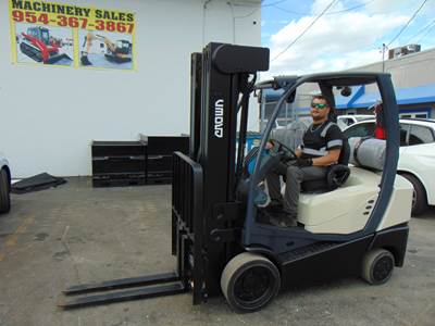 2021 CROWN C-51000-50 FORKLIFT - 5K LBS - 24 FT HEIGHT - 4 STAGE MAST SIDESHIFTER - AMAZING CONDITION