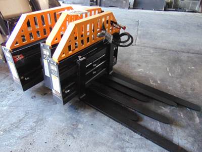 2025 Wolverine 48" HYDRAULIC POSITIONING UNIVERSAL SKID STEER PALLET FORKS - RATED AT 4,000 POUNDS - 48" LONG
