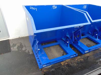 NEW GREAT BEAR 1.5 YARD DUMPER HOPPER - SELF DUMPING - 6,000 LB CAPACITY - 41 CU FT - FORKLIFT SLOTS