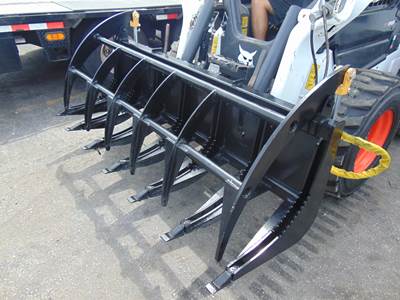 2025 Wildcat 80" ROOT RAKE GRASS GRAPPLE "SEVERE DUTY" DOUBLE FRAMED  Attachment for UNIVERSAL ALL SKID STEERS SKID STEERS SKID STEERS - TRACK LOADERS
