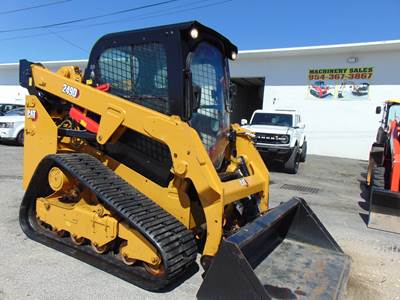 2019 CAT 249D SKID STEER TRACK LOADER "BIG 68 HP TURBO" - A/C - HEAT - JOYSTICKS - STEREO - BACK UP CAMERA - ONLY 1,842 HOURS