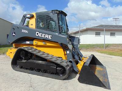 2018 JOHN DEERE 333G "HIGH FLOW" JOYSTICK - HEATED AND AC CAB - SUPER LOADED - NEW TRACKS - PROFESSIONALLY DELETED EMISSIONS - 100 HP YANMAR DIESEL