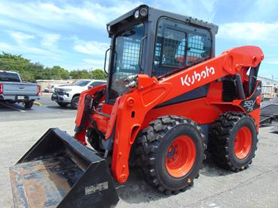 KUBOTA SSV-75 TURBO 2 SPEED "HIGH FLOW" HEAT AND A/C COMFORT CAB - STEREO - POWER QUICK COUPLER - LOW HOURS - 100% SERVICED