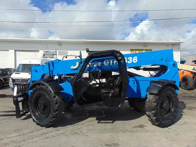 2015 GENIE GTH-636 TELEHANDLER 6K - 4X4X4 - SOLID BOSS TIRES - DEUTZ DIESEL - SERVICED - INSPECTED - 100% JOB READY