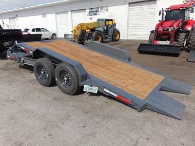 2025 RAWMAXX "TILT DECK" 20' H.D. TANDEM EQUIPMENT FLATBED TRAILER - 14 PLY TIRES -