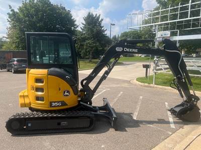 2023 John Deere 35G Excavator - Bucket, Blade & Thumb