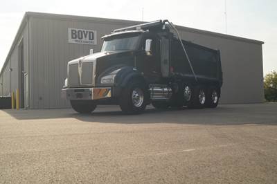 Kenworth T880 Tri Axle Dump Truck - Paccar 455HP, 6 Speed Allison Rds Automatic, 16' Dump