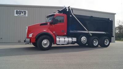 Kenworth T880 Tri Axle Dump Truck - Paccar 455HP, 10 Speed Ultrashift Amt, 16' Dump