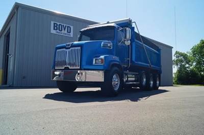 Western Star 4700 Tri Axle Dump Truck - Detroit 450HP, 6 Speed Allison Rds Automatic, 16' Dump