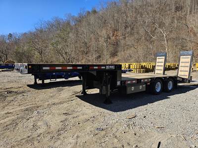 Behnke 31x102 Tandem Axle Steel Lowboy Trailer - Spring