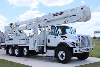 2016 International 7500 6x6 pusher / Terex TM100 - Bucket Truck