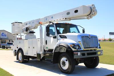 2021 International HV507 4x4 / Altec AM55 - BUCKET TRUCK