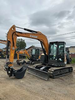 2025 Case CX85E Midi Excavator with Rubber Pads