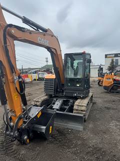 2025 Case CX85E Mini Excavator - Werk-Brau Bucket & Thumb